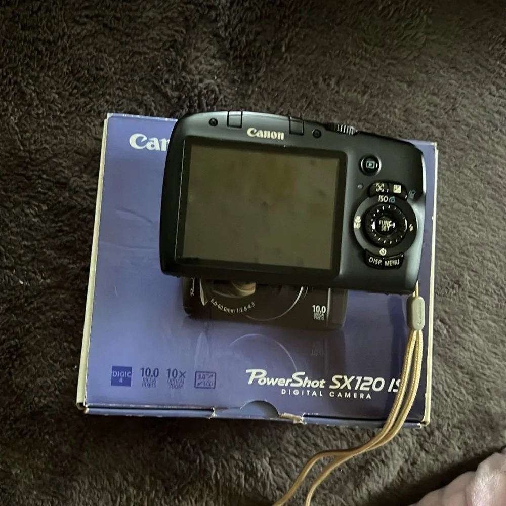 Canon Powershot SX120 IS 10MP Digital Camera (Black)
